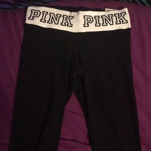Pink yoga leggings size m